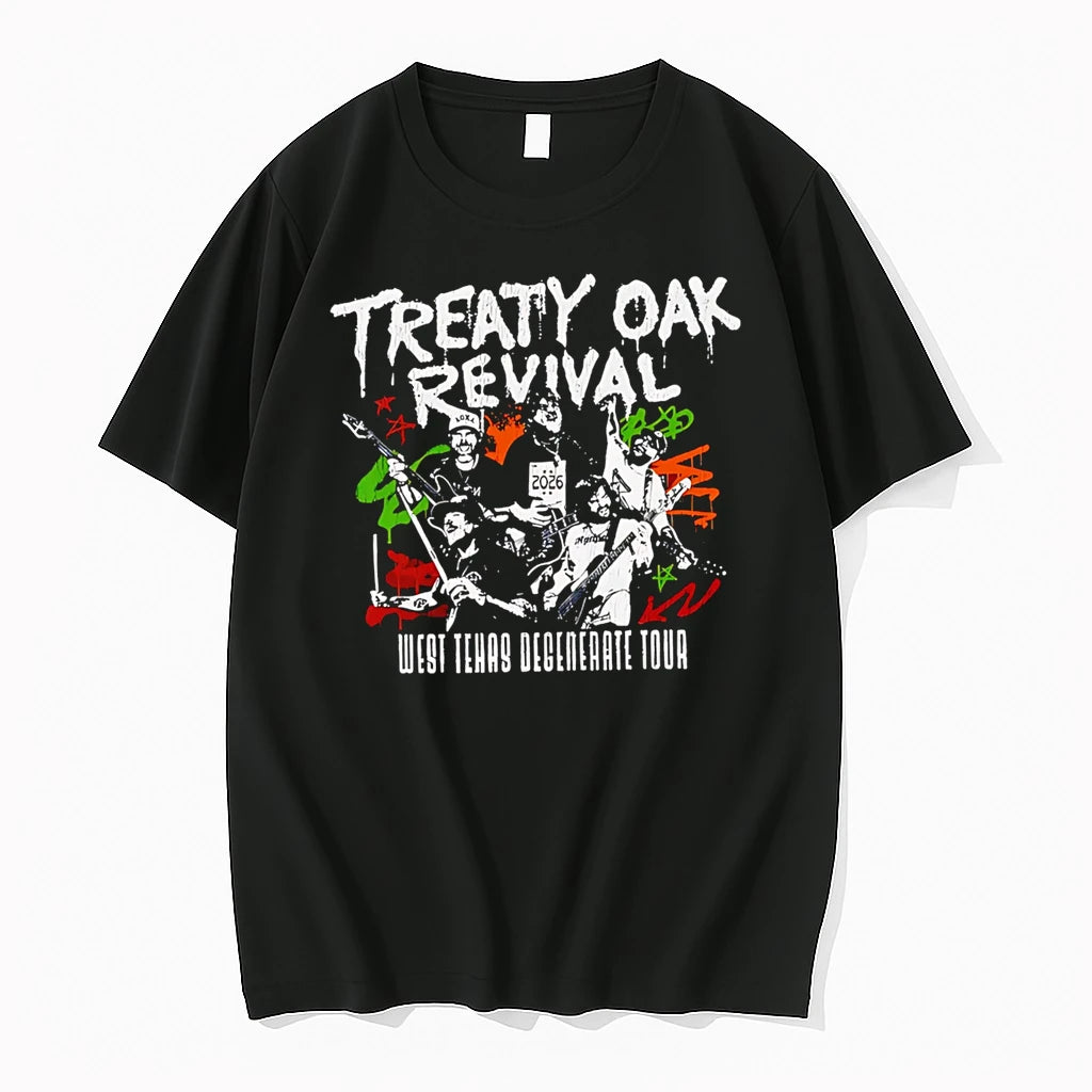 Officials Treaty Oak Revival West Texas Degenerate Tour Premium T Shirt