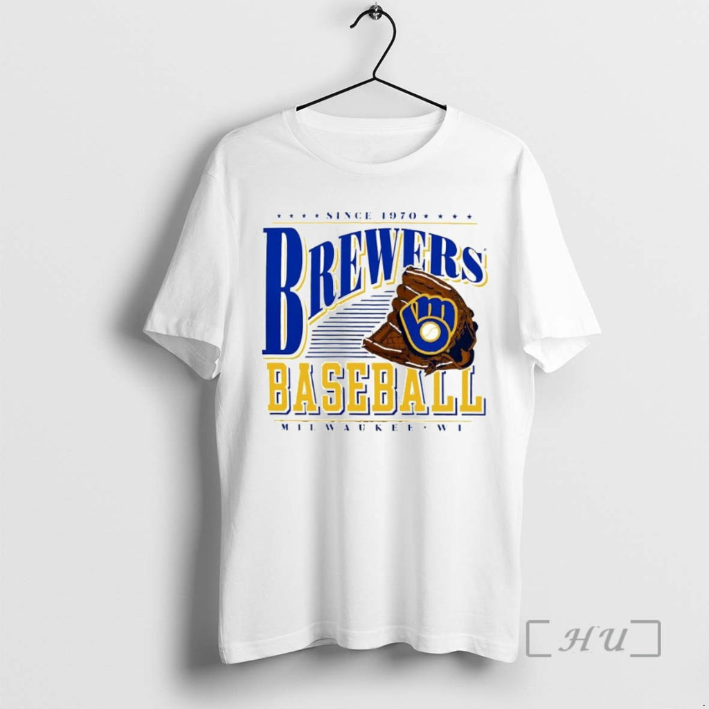 Officials Trending Awesome Milwaukee Brewers Cooperstown Collection Winning Time Since 1970 Tee Shirt Sweater
