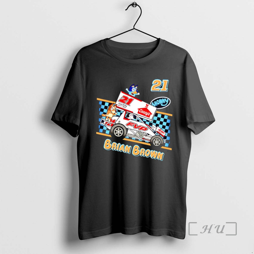 Officials Trending Bluey Brian Brown Caseys Fvp Racing 21 Tee Shirt Sweater