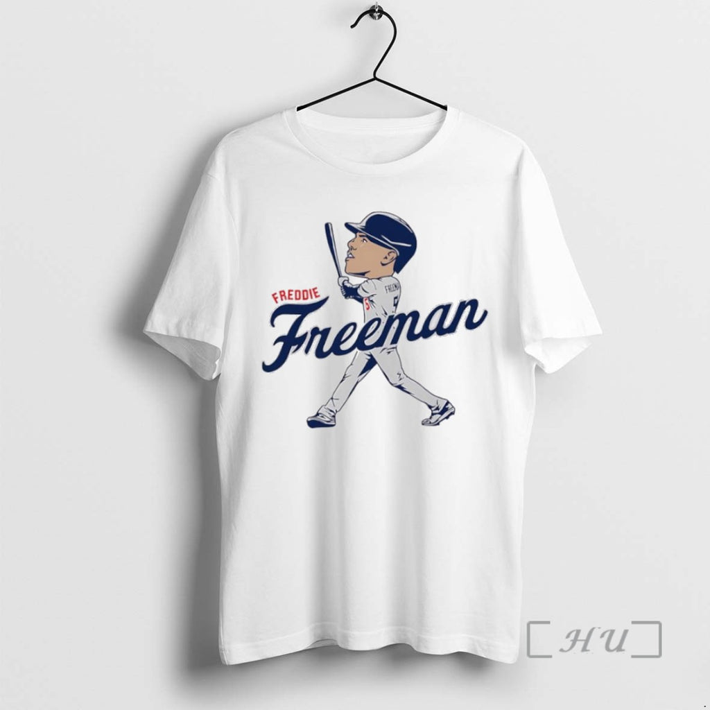 Officials Trending Freddie Freeman Caricature Los Angeles Dodgers Mlb Tee Shirt Sweater