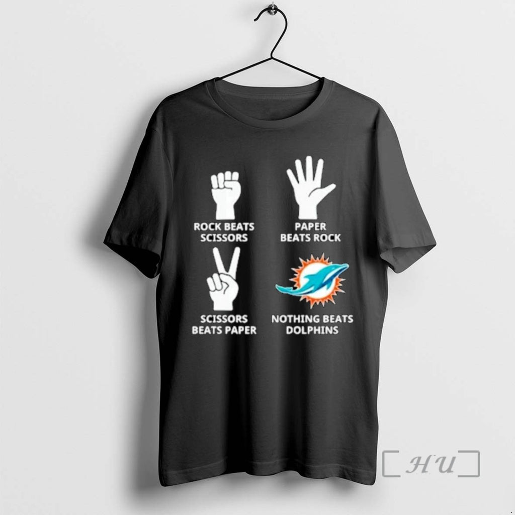 Officials Trending Nothing Beats Miami Dolphins Ornaments Tee Shirt Sweater