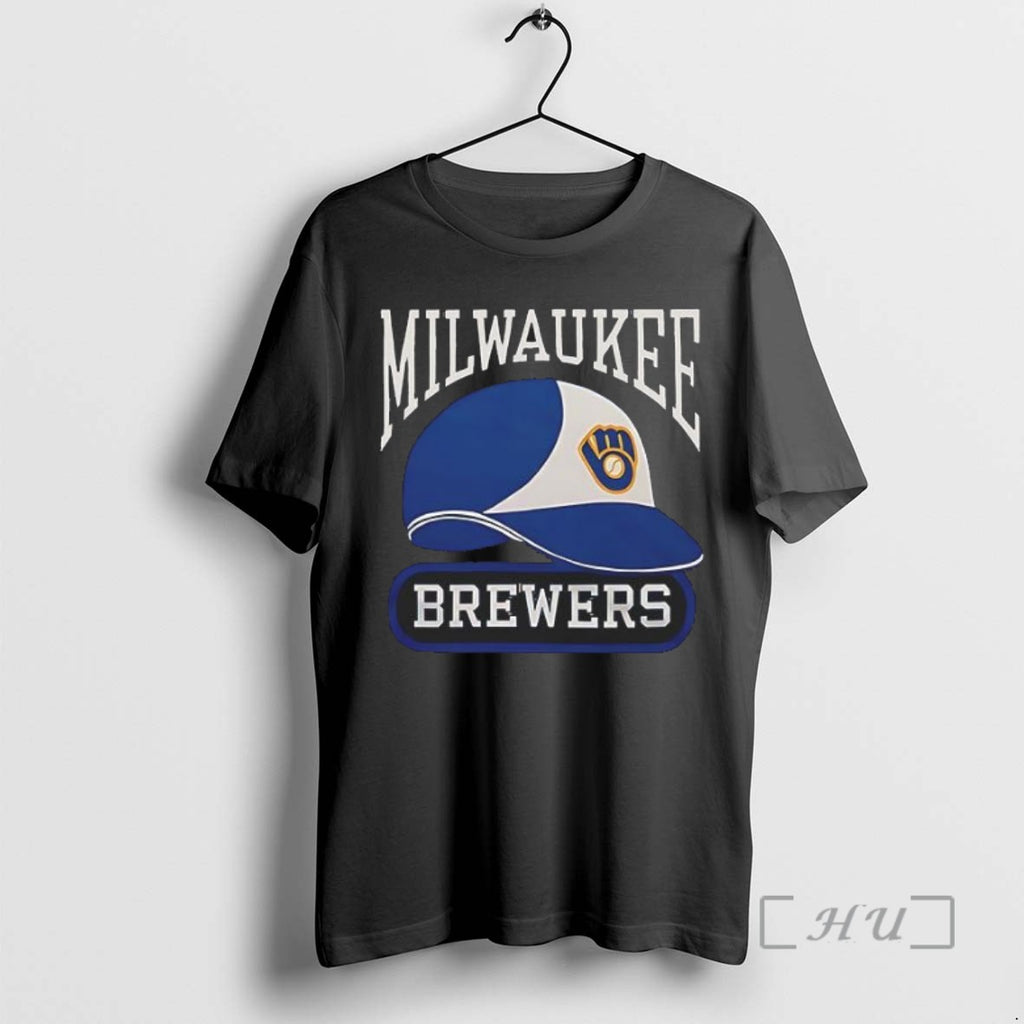 Officials Trending Premium Milwaukee Brewers Helmet Vintage Style Tee Shirt Sweater