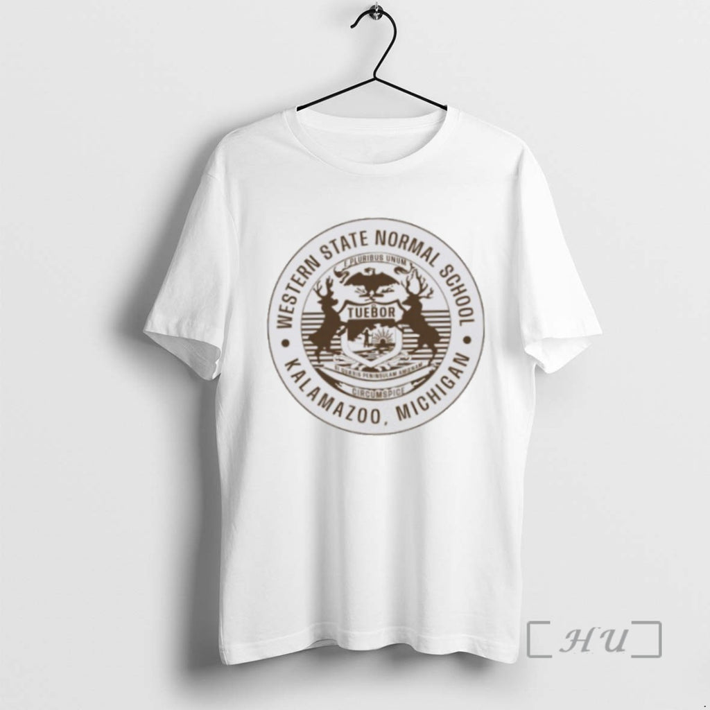 Officials Trending Western State Normal School Kalamazoo Michigan Logo Tee Shirt Sweater