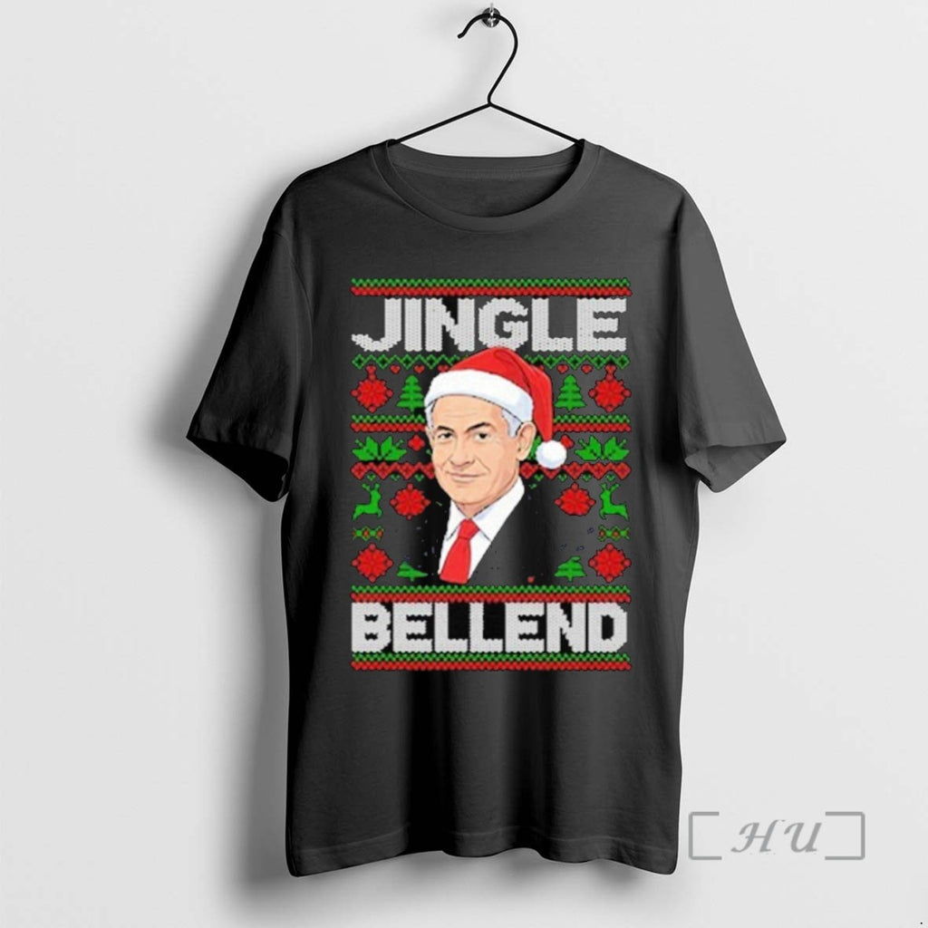 Officials Trending Benjamin Netanyahu Jingle Bell End Christmas Tee Shirt Sweater