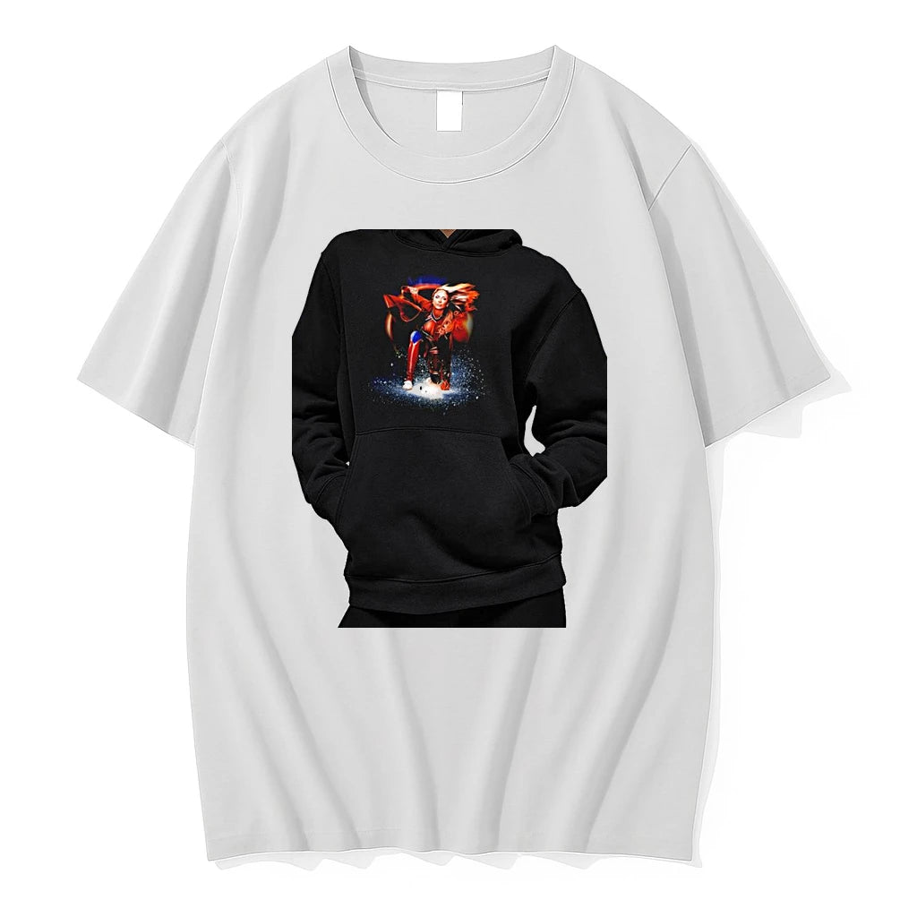 Officials Trish Stratus Wwe Superhero Landing Pose Wrestling Premium T Shirt