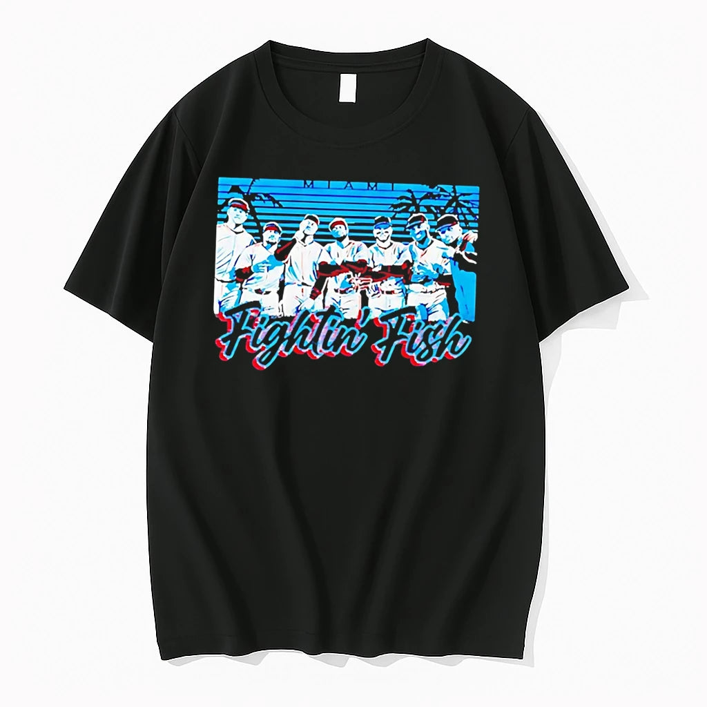 Officials Tyler Phillip Miami Marlins Fightin Fish Tee Premium T Shirt