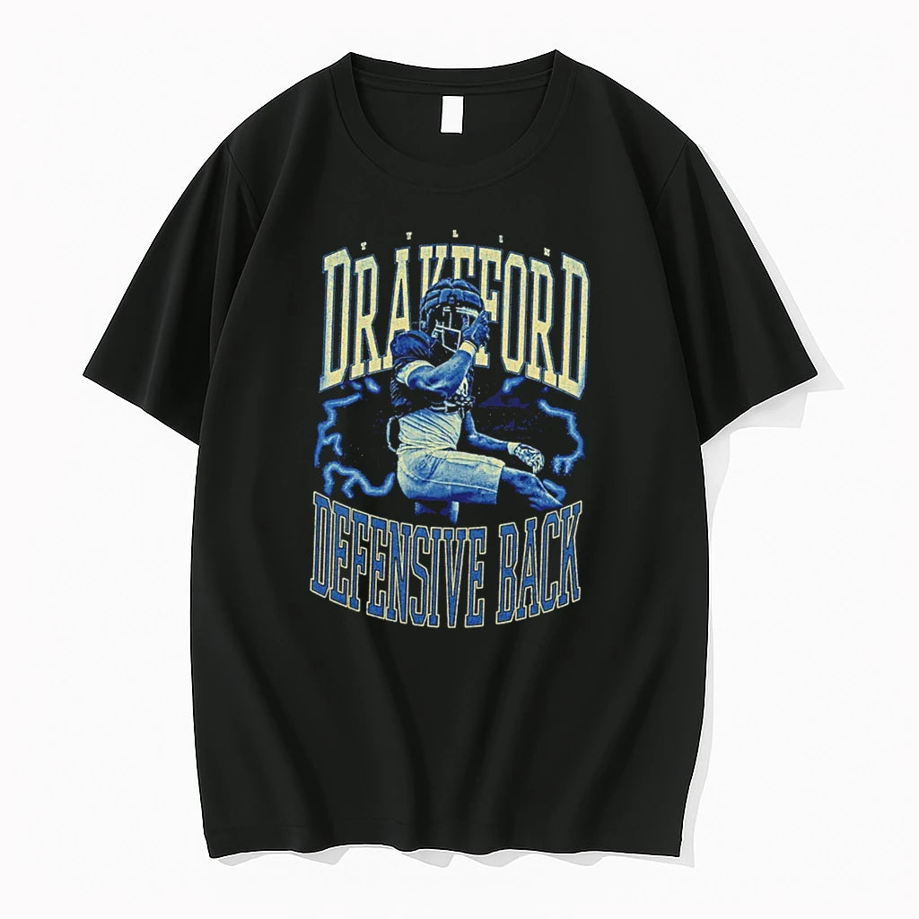 Officials Tylin Drakeford Defensive Back Vintage Football Tee Premium T Shirt