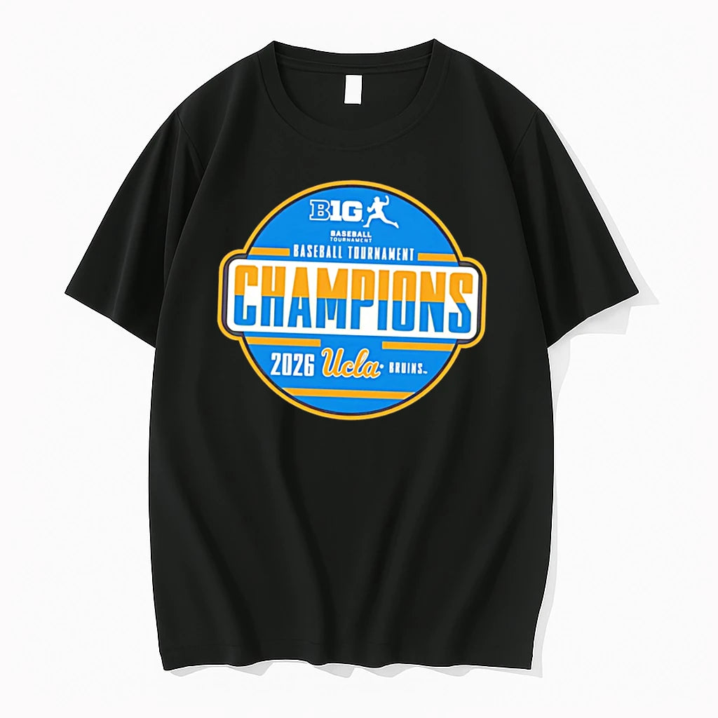Officials Ucla Bruins 2026 Big Ten Baseball Tournament Champions Locker Room Tee