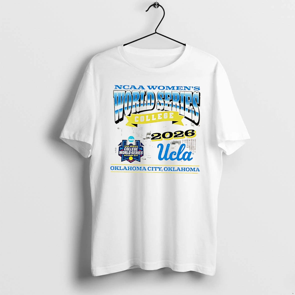 Officials Ucla Softball 2026 Womens College World Series Skyline Tee Premium T Shirt