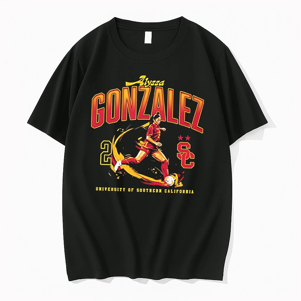 Officials University Of Southern California Alyssa Gonzalez Number 2 Player Tee Premium T Shirt