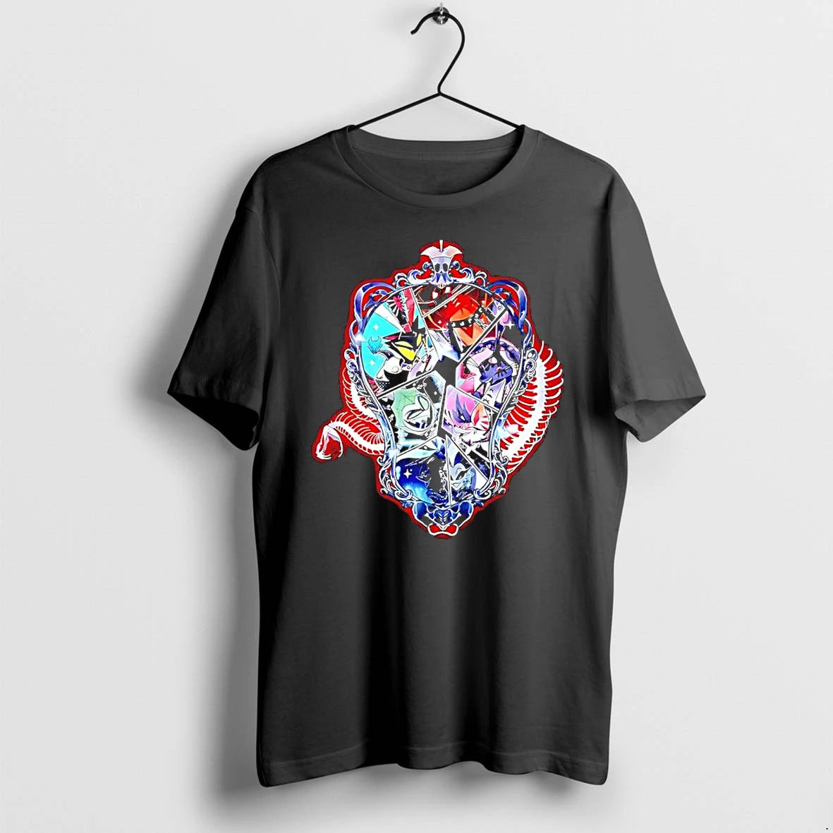 Officials Vees Vox Valentino Velvet Overlord Characters Hazbin Hotel Premium T Shirt