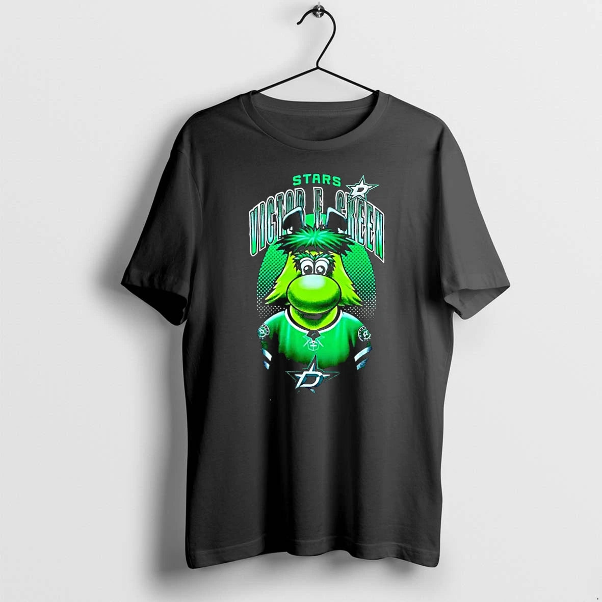 Officials Victor Green Stars Mascot Portrait Victor E Green Dallas Stars Black