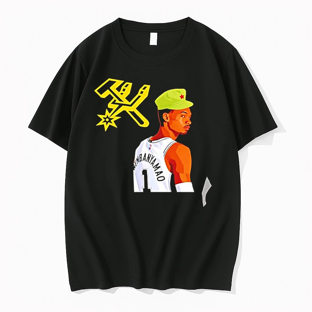 Officials Victor Wembanyama San Antonio Spurs Wembanyamao Nba Logo Premium T Shirt