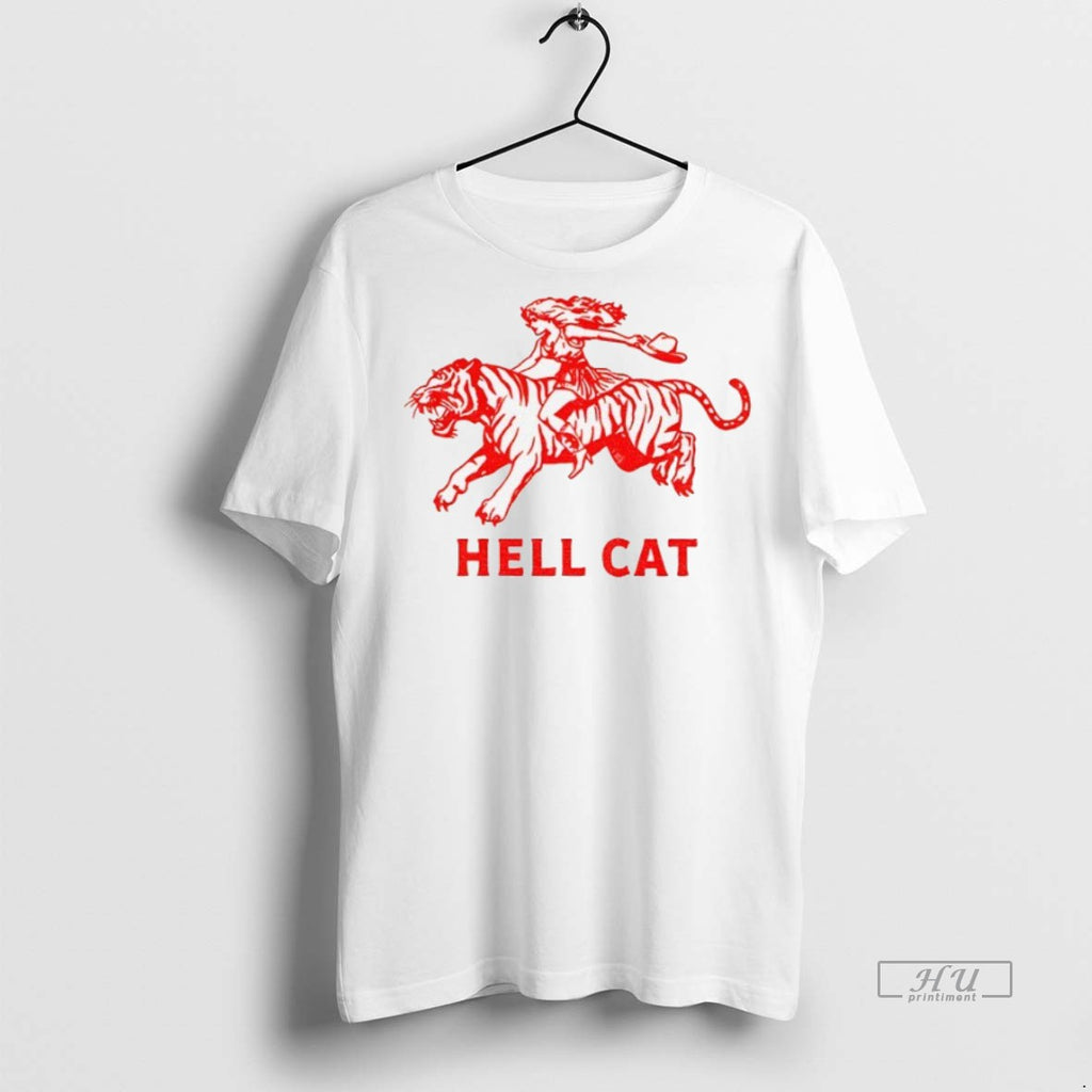 Officials Vintage Cowgirl Hell Cat Tee Shirt Sweater