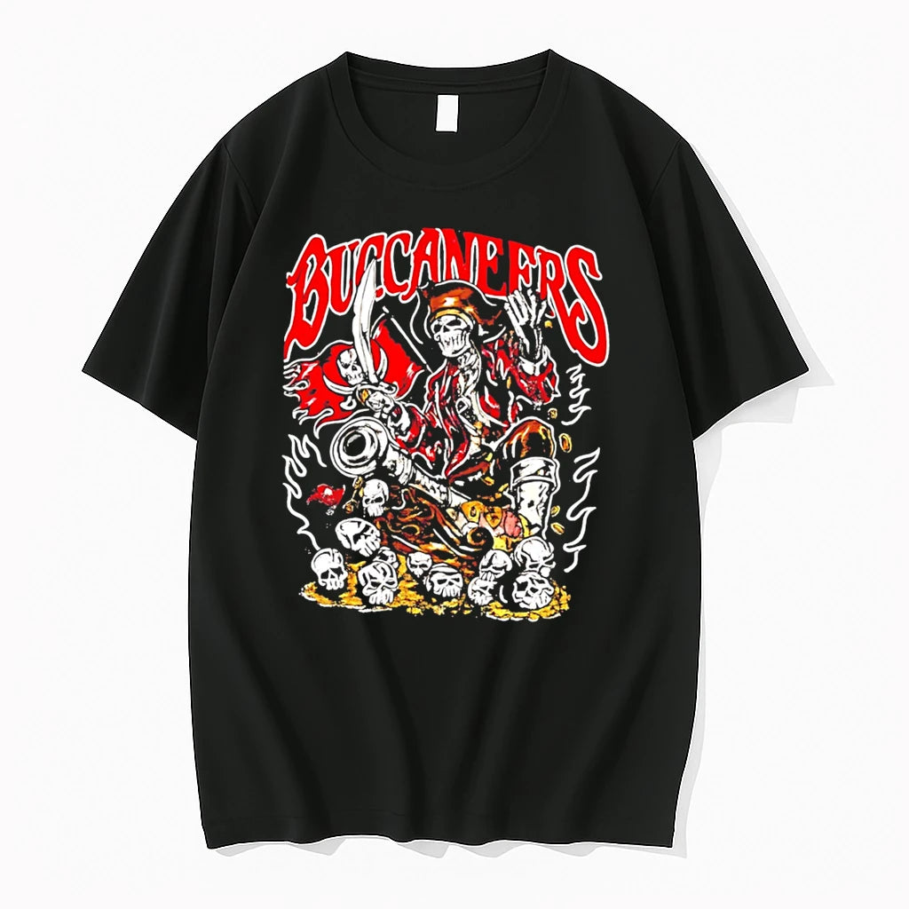 Officials Vintage Tampa Bay Buccaneers Skeleton Pirate Treasure Tee Premium T Shirt
