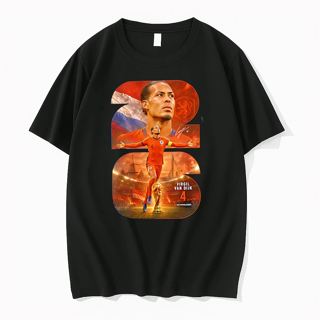 Officials Virgil Van Dijk 4 Netherlands Premium T Shirt