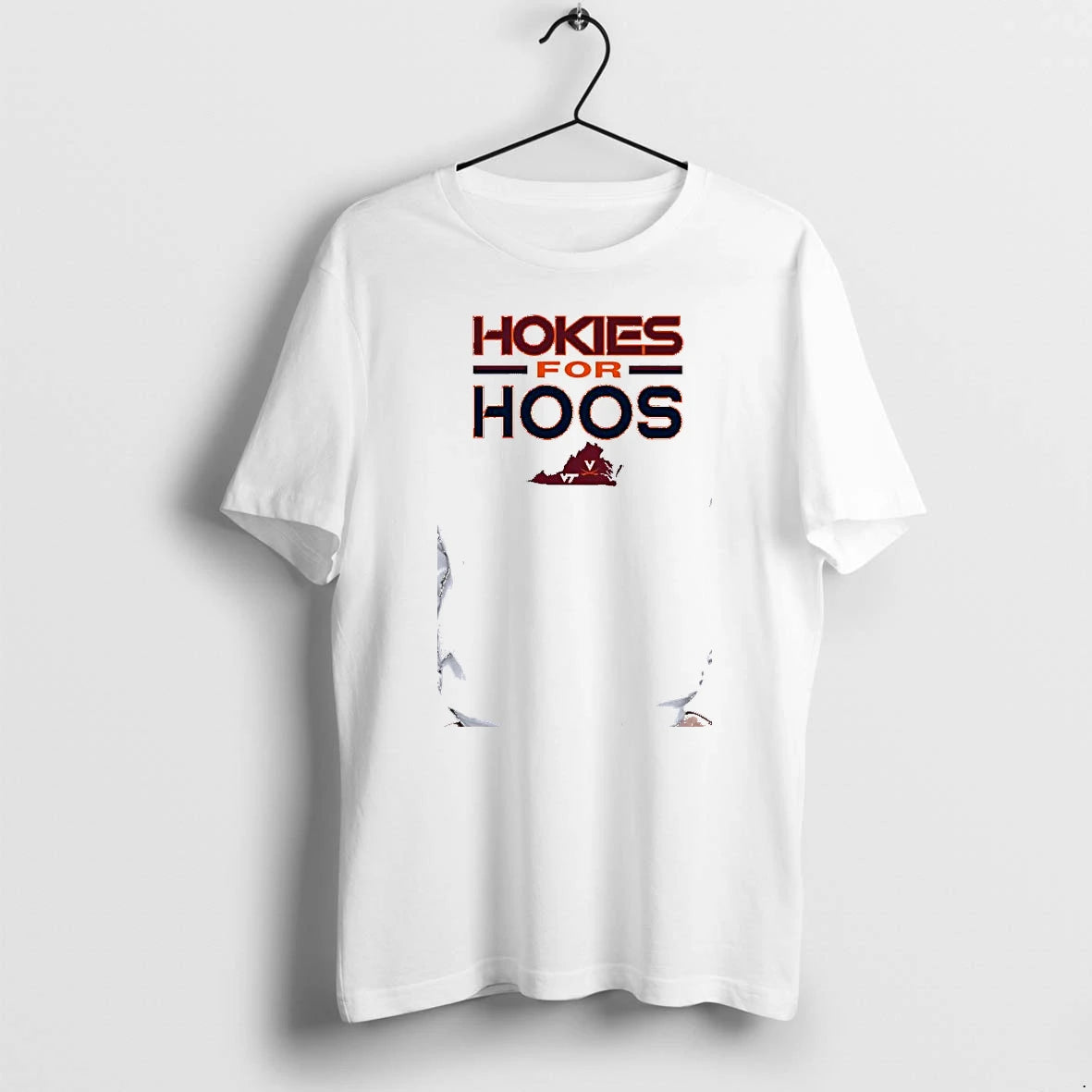 Officials Virginia Tech Hokies University Of Virginia Cavaliers Hokies For Hoos Premium T Shirt