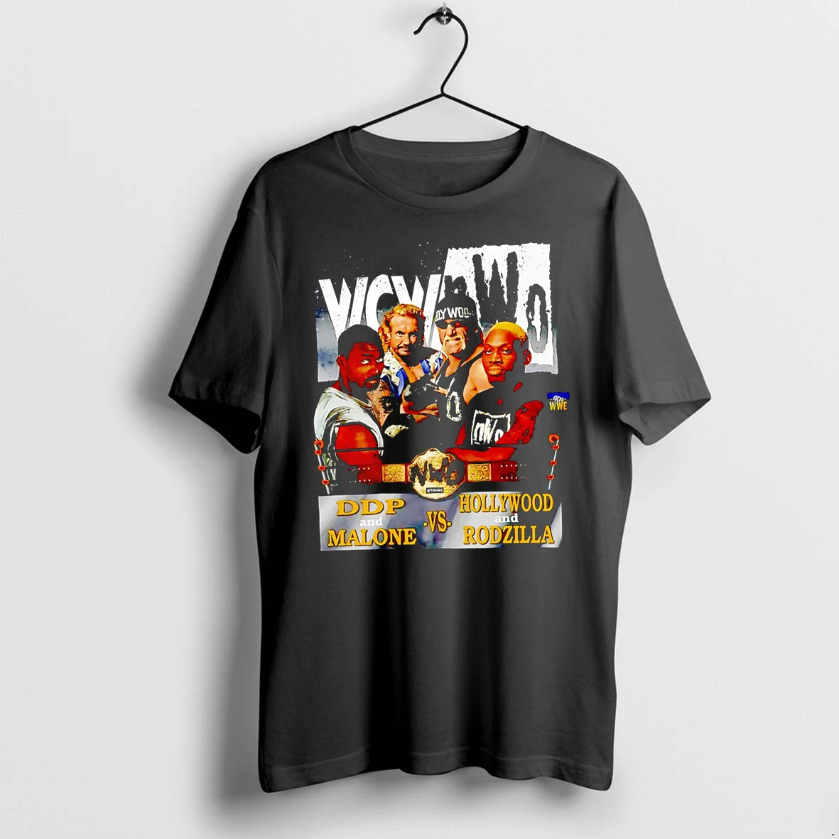 Officials Wcw Nwo Ddp And Malone Vs Hollywood And Rodzilla Wrestling Premium T Shirt
