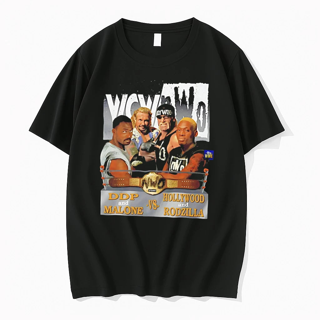 Officials Wcw Nwo Ddp Karl Malone Vs Hollywood Hogan Rodzilla Tee Premium T Shirt