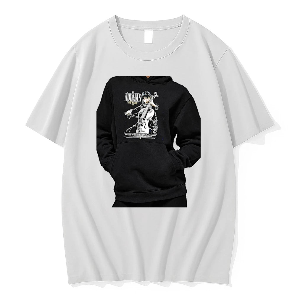 Officials Wednesday Addams Addams Family Cello Lessons Every Wednesday At 3am Premium T Shirt