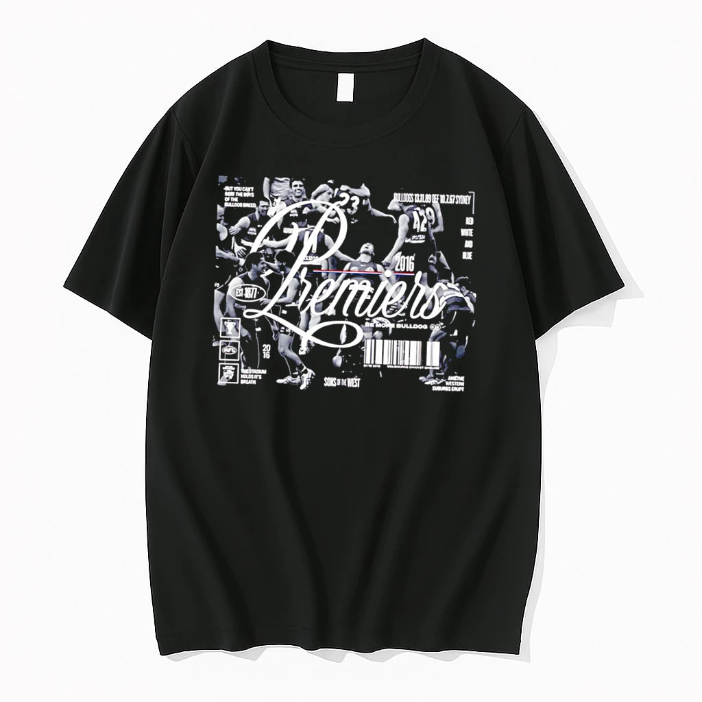 Officials Western Bulldogs 2016 Premiership Anniversary Moment Vintage Tee Premium T Shirt