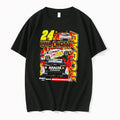 Officials William Byron Mad Engine Flames Tee Premium T Shirt