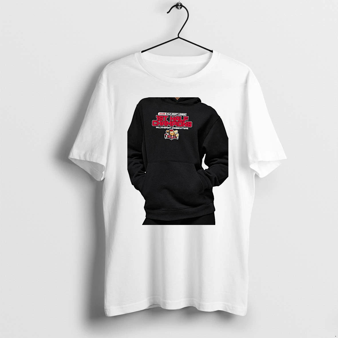 Officials Williamsport Crosscutters 2026 1st Half Champions Mlb Draft League Premium T Shirt
