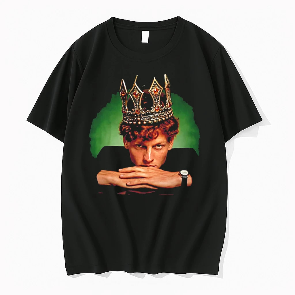 Officials Wimbledon 2026 Mens Singles Champion Italy Jannik Sinner King Tee Premium T Shirt