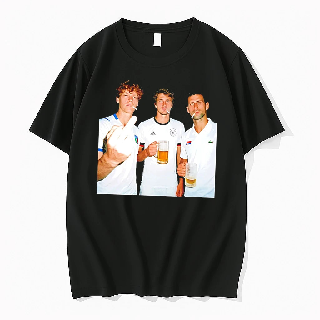 Officials Wimbledon 2026 Mens Singles Smoking And Middle Finger Tee Premium T Shirt