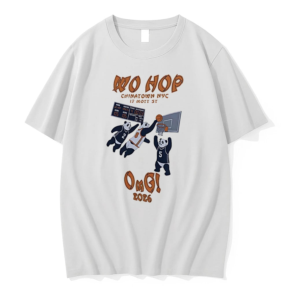 Officials Wo Hop Chinatown Nyc Basketball Pandas Knicks 2026 Omg Tee Premium T Shirt