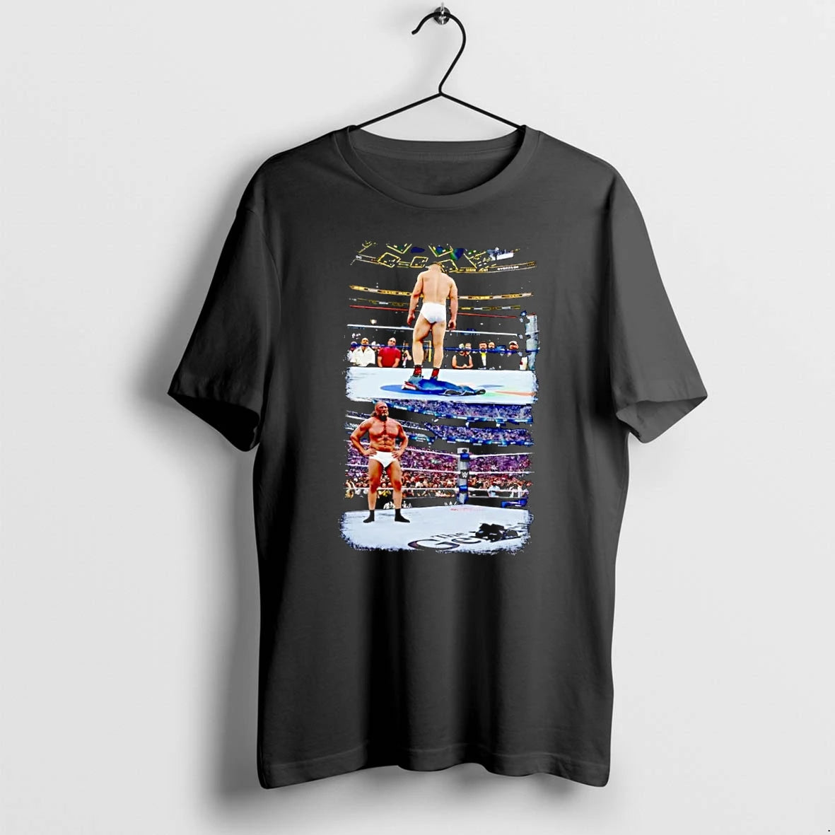 Officials Wrestling Legends Facing Off Main Event The Gen Wwe Black Premium T Shirt