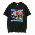 Officials Wtf Is A Kilometer American Flag Tee Premium T Shirt