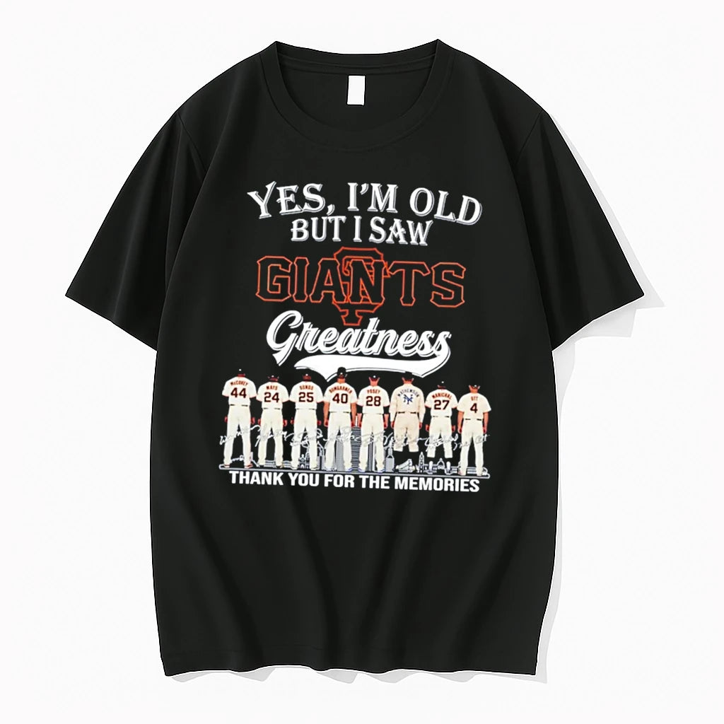 Officials Yes Im Old But I Saw Giants Greatness Signature Tee Premium T Shirt