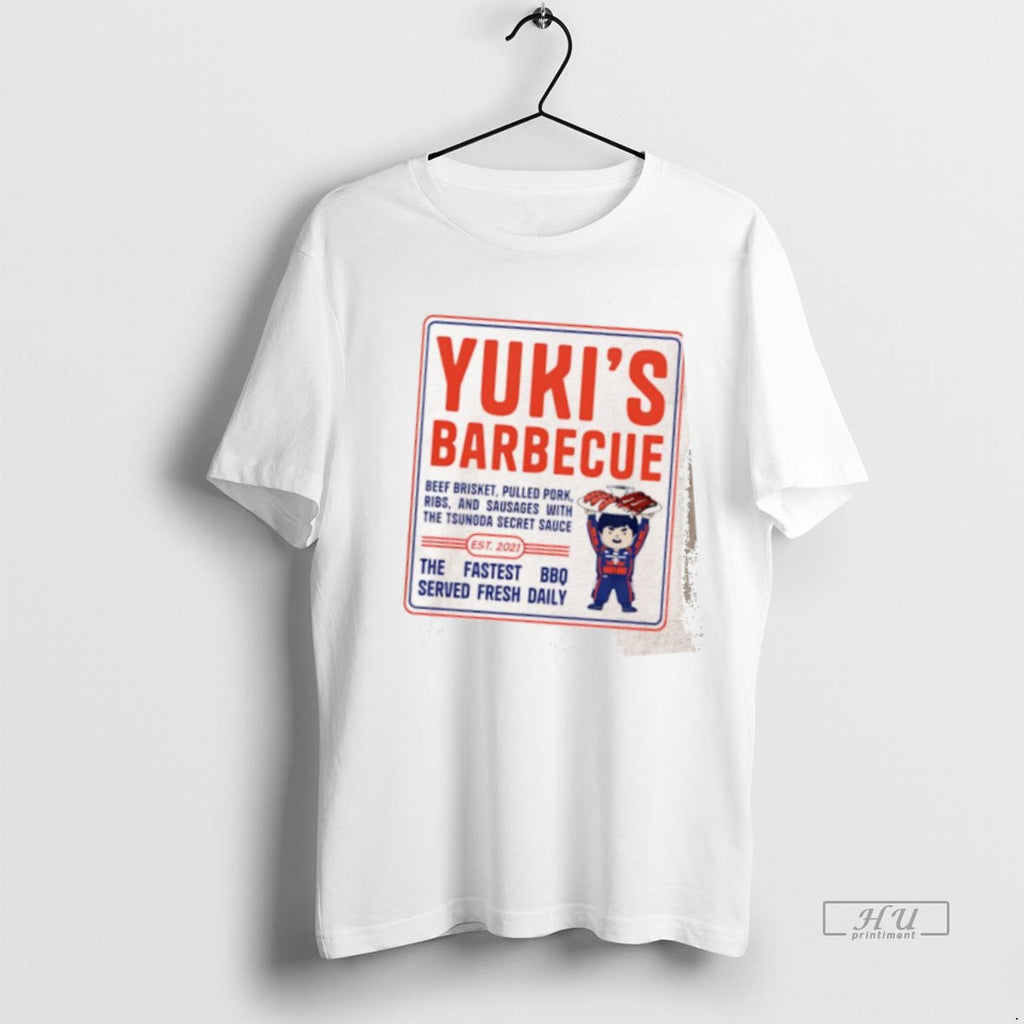 Officials Yukis Bbq The Fastest Bbq Served Fresh Daily T Shirt Sweater