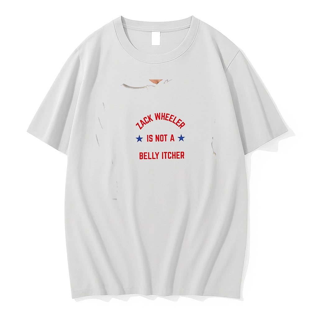 Officials Zack Wheeler Is Not A Belly Itcher Philadelphia Phillies Mlb Premium T Shirt