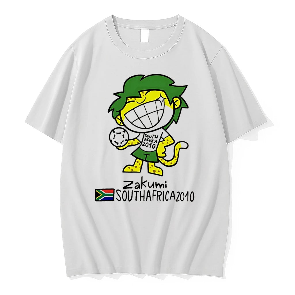 Officials Zakumi South Africa 2010 World Cup Mascot Tee Premium T Shirt