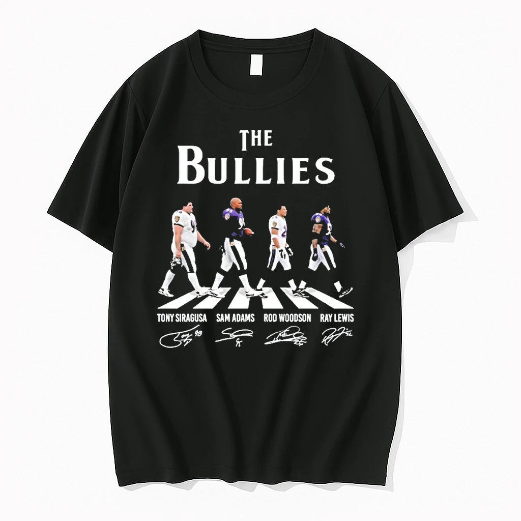 Officials Baltimore Ravens The Bullies Road Abbey Signatures Premium T Shirt