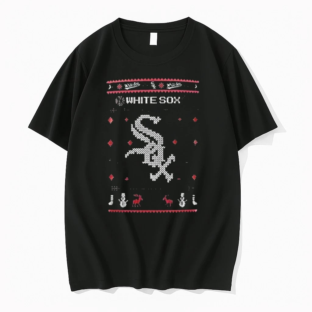 Officials Chicago White Sox X Christmas In July Night Ugly Premium T Shirt