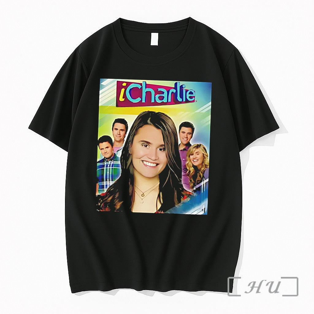 Officials Icharlie Charlie Kirk X Icarly Graphic Tee