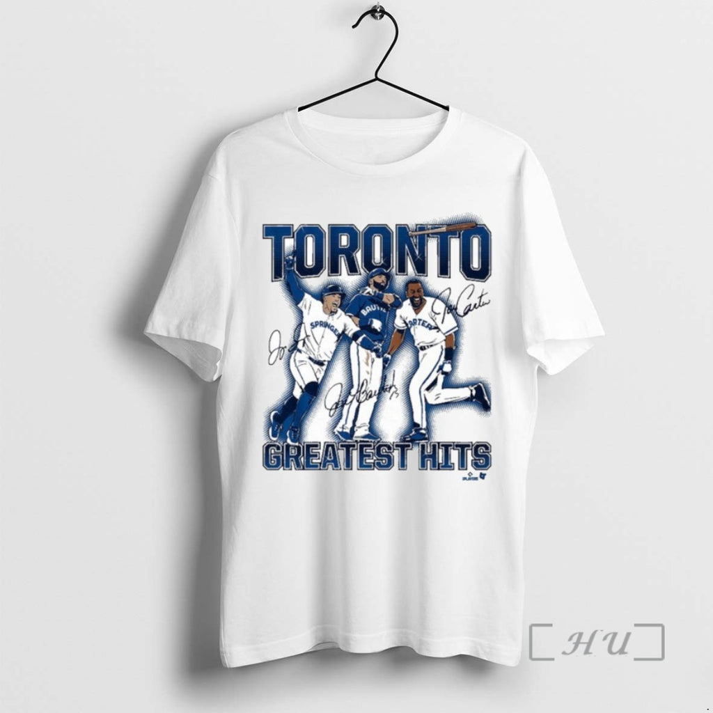 Officials Joe Carter Jose Bautista And George Springer Torontos Greatest Hits T Shirt Sweater