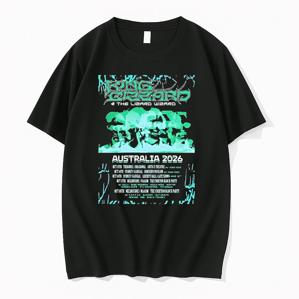 Officials King Gizzard And The Lizard Wizard Australia 2026 Tour Dates Premium T Shirt