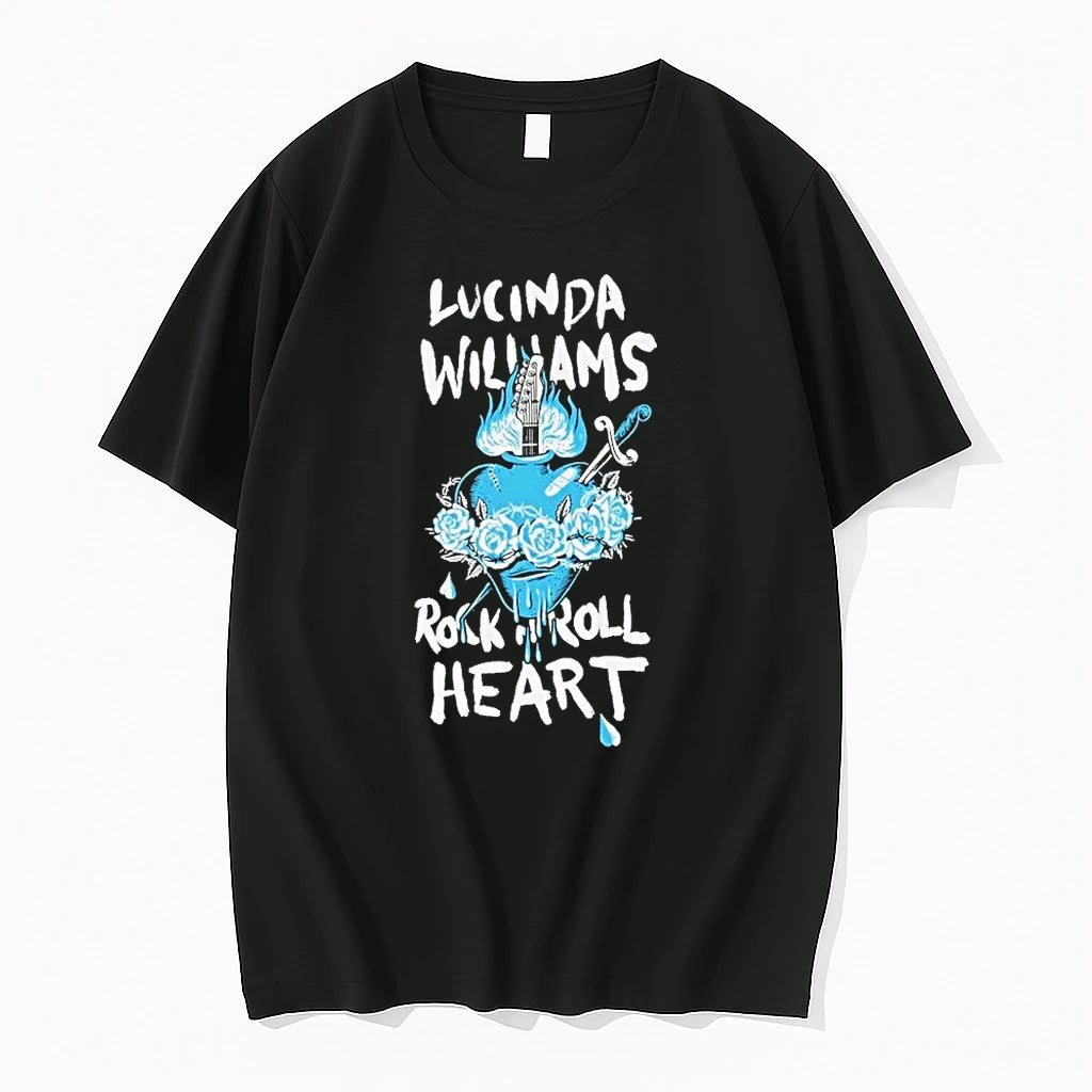 Officials Lucinda Williams Rock N Roll Heart Premium T Shirt