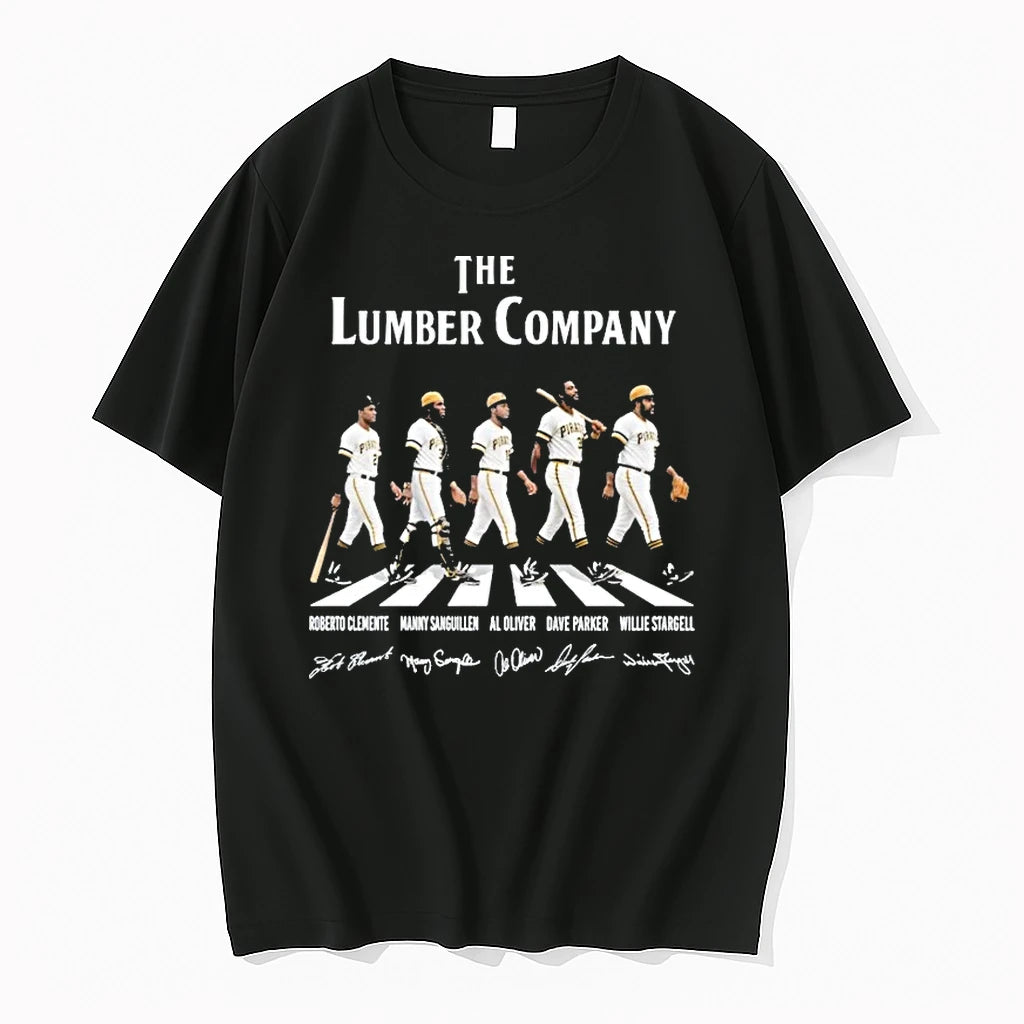 Officials Pittsburgh Pirates The Lumber Company Road Abbey Signatures Premium T Shirt