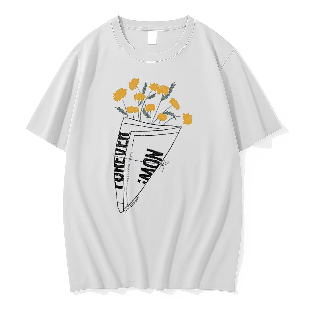 Officials Switchfoot Forever Now Long Live Benjamin Crow Flowers Premium T Shirt