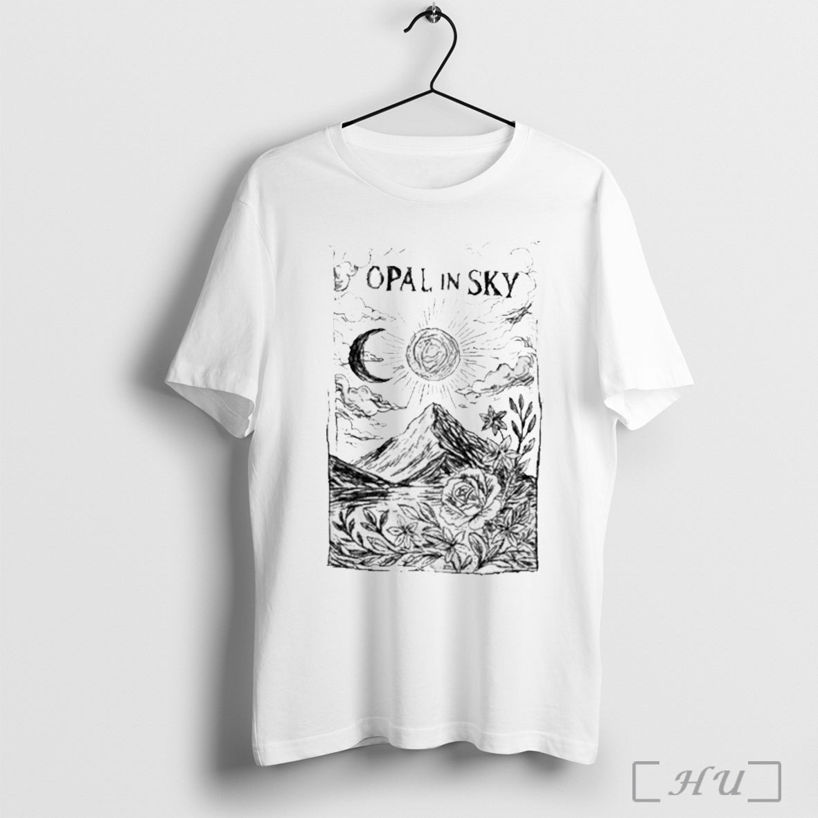 Opal In Sky Lost Moon By Alyvia White T Shirt