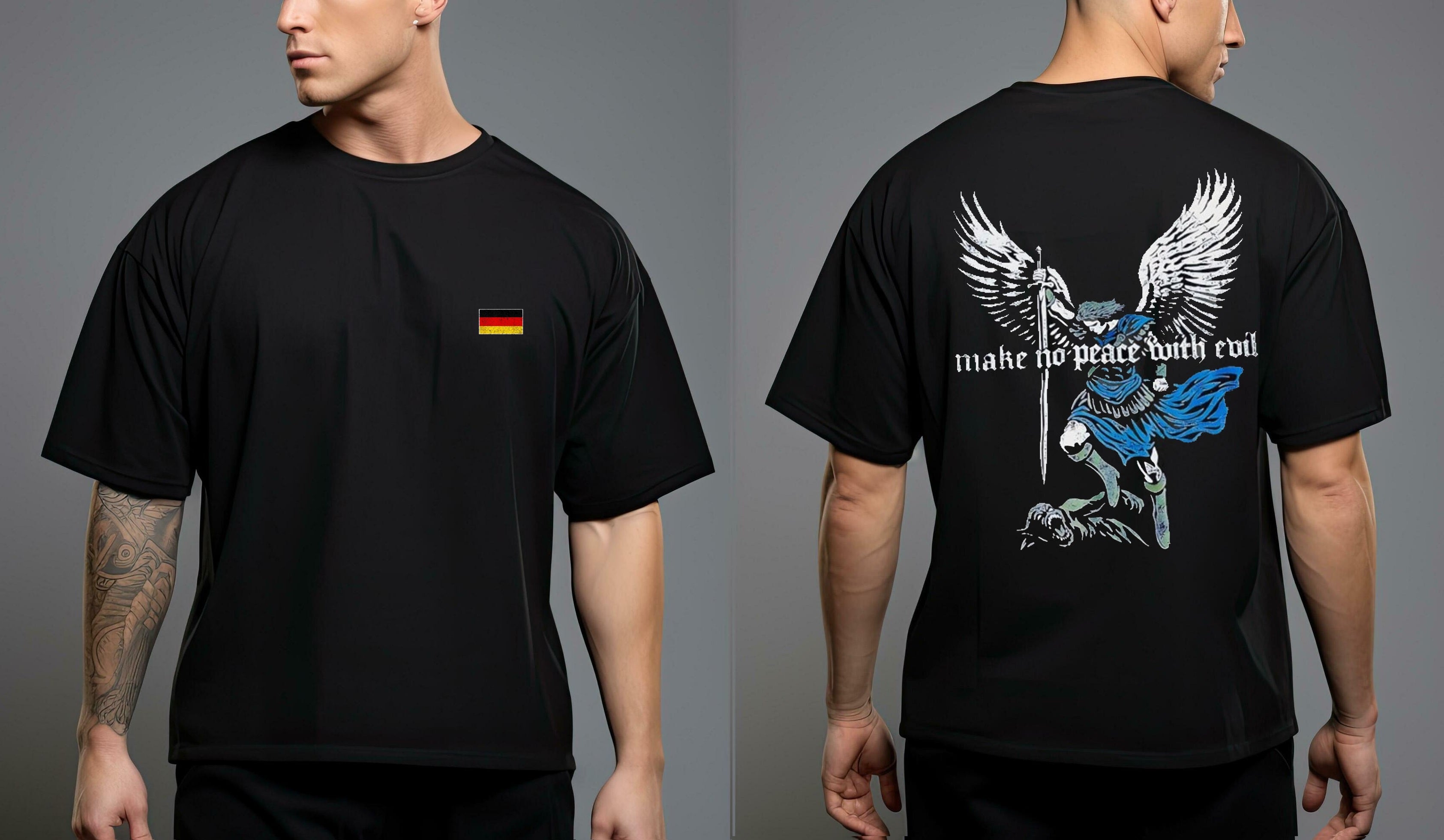 Make No Peace With Evil German Flag 2 Sided