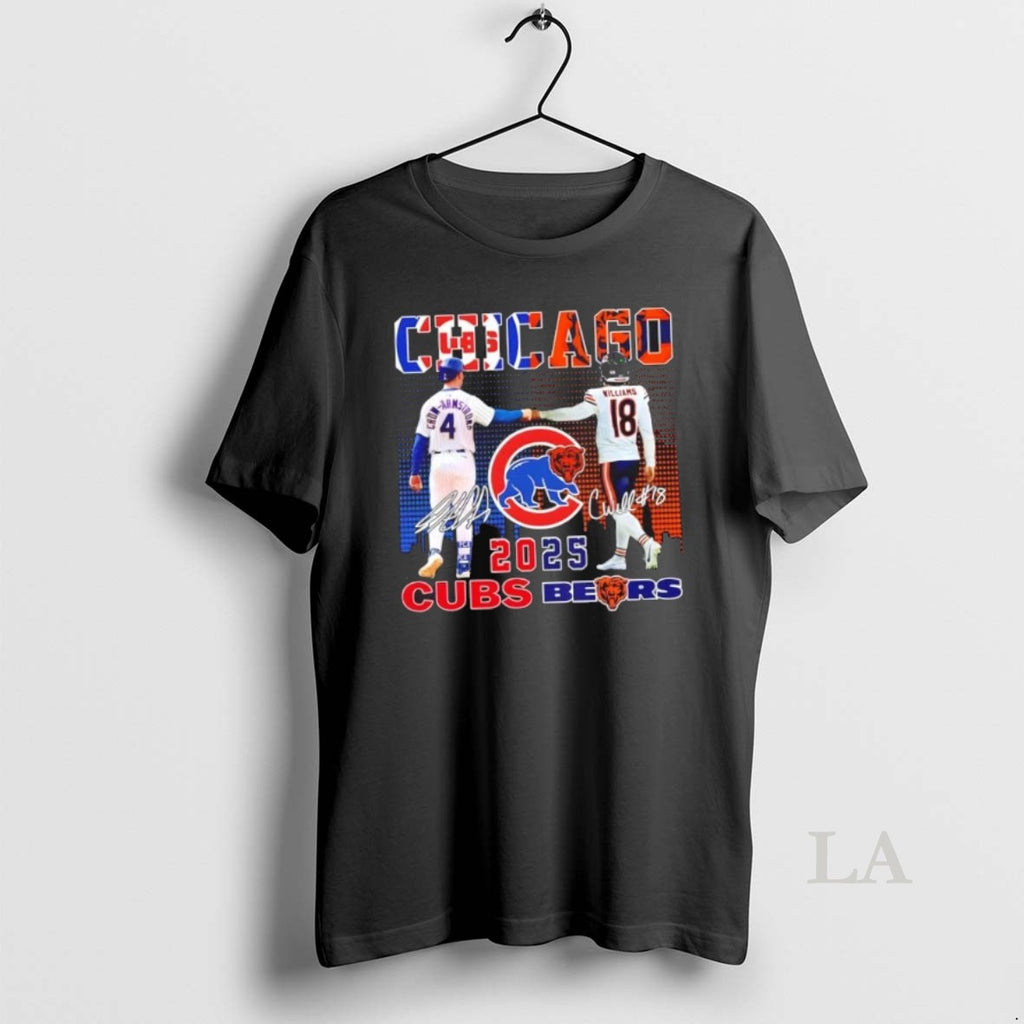 Original 2025 Chicago Sports Crow Armstrong Cubs X Williams Bears Skyline