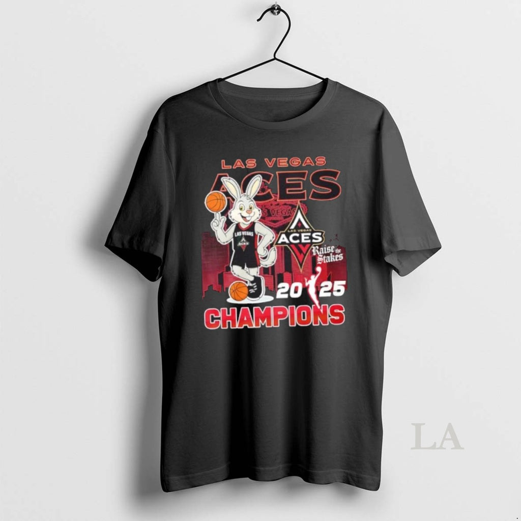 Original 2025 Wnba Champions Las Vegas Aces Raise The Stakes Skyline