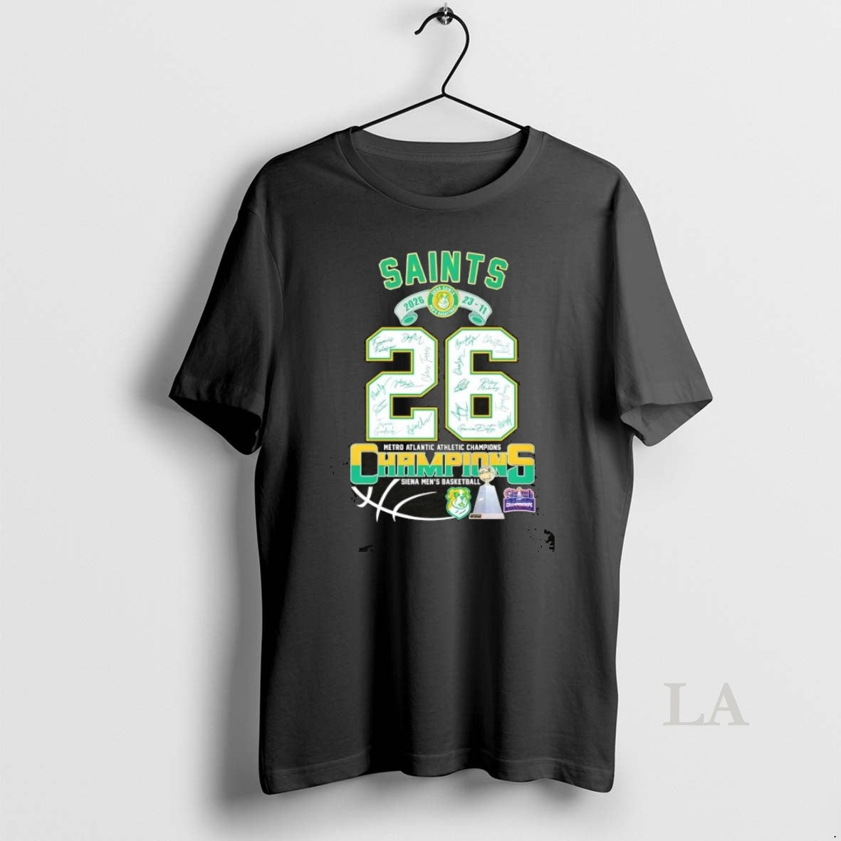 Original 2026 21 11 Siena Saints Mens Basketball Metro Atlantic Athletic Champions