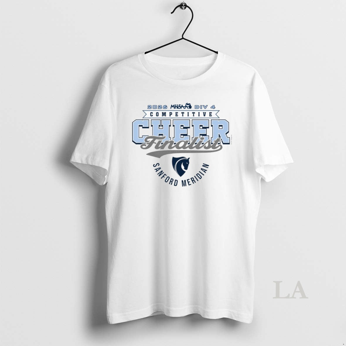 Original 2026 Mhsaa Competitive Cheer D1 Finalist Sanford Meridian Mustangs